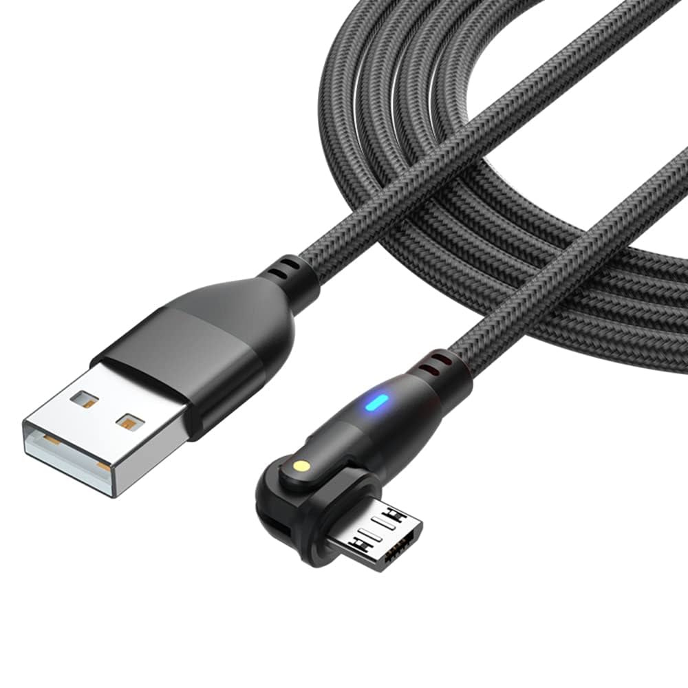 Amazon.co.jp: YFFSFDC Micro USB ケーブル L字型 180度回転